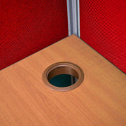 MEJA KANTOR - OFFICE DESK Meja Partisi Harold Evolux Top Cherry 2Way dan Ambalan | 120 HAROLD OSCARLIVING
