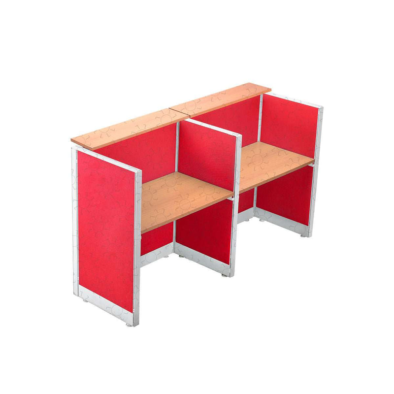 MEJA KANTOR - OFFICE DESK Meja Partisi Harold Evolux Top Cherry 2Way dan Ambalan | 120 HAROLD OSCARLIVING