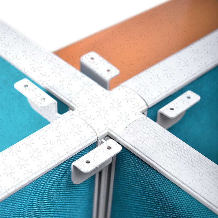 MEJA KANTOR - OFFICE DESK Meja Partisi Harold Evolux Top Cherry 4Way | 100 HAROLD OSCARLIVING