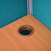 MEJA KANTOR - OFFICE DESK Meja Partisi Harold Evolux Top Cherry 4Way | 100 HAROLD OSCARLIVING