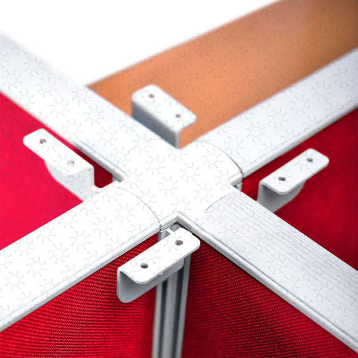 MEJA KANTOR - OFFICE DESK Meja Partisi Harold Evolux Top Cherry 4Way | 100 HAROLD OSCARLIVING