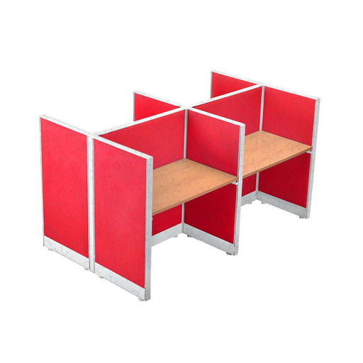 MEJA KANTOR - OFFICE DESK Meja Partisi Harold Evolux Top Cherry 4Way | 100 HAROLD OSCARLIVING
