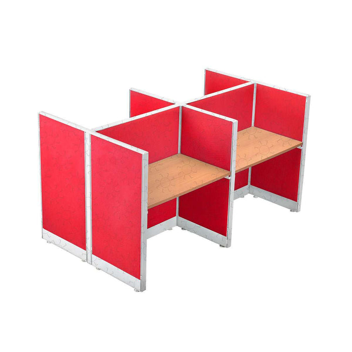 MEJA KANTOR - OFFICE DESK Meja Partisi Harold Evolux Top Cherry 4Way | 100 HAROLD OSCARLIVING