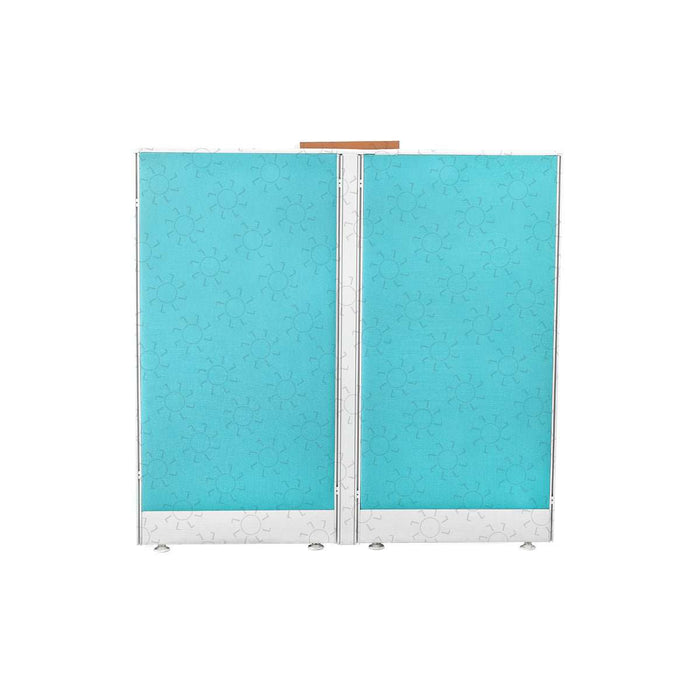 MEJA KANTOR - OFFICE DESK Meja Partisi Harold Evolux Top Cherry 4Way dan Ambalan | 120 HAROLD OSCARLIVING