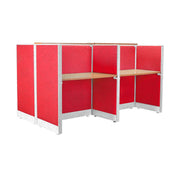 MEJA KANTOR - OFFICE DESK Meja Partisi Harold Evolux Top Cherry 4Way dan Ambalan | 120 HAROLD OSCARLIVING