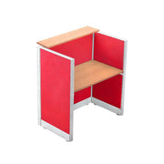 MEJA KANTOR - OFFICE DESK Meja Partisi Harold Evolux Top Cherry Solo dan Ambalan | 100 HAROLD OSCARLIVING