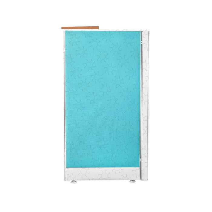 MEJA KANTOR - OFFICE DESK Meja Partisi Harold Evolux Top Cherry Solo dan Ambalan | 120 HAROLD OSCARLIVING