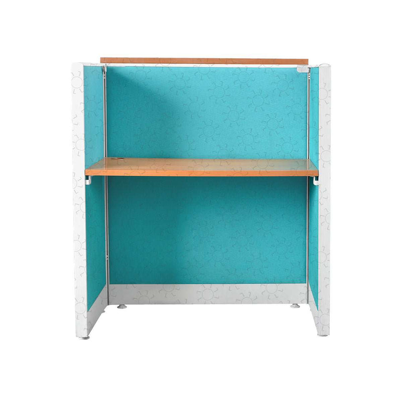 MEJA KANTOR - OFFICE DESK Meja Partisi Harold Evolux Top Cherry Solo dan Ambalan | 120 HAROLD OSCARLIVING