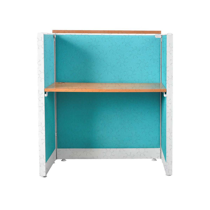 MEJA KANTOR - OFFICE DESK Meja Partisi Harold Evolux Top Cherry Solo dan Ambalan | 120 HAROLD OSCARLIVING