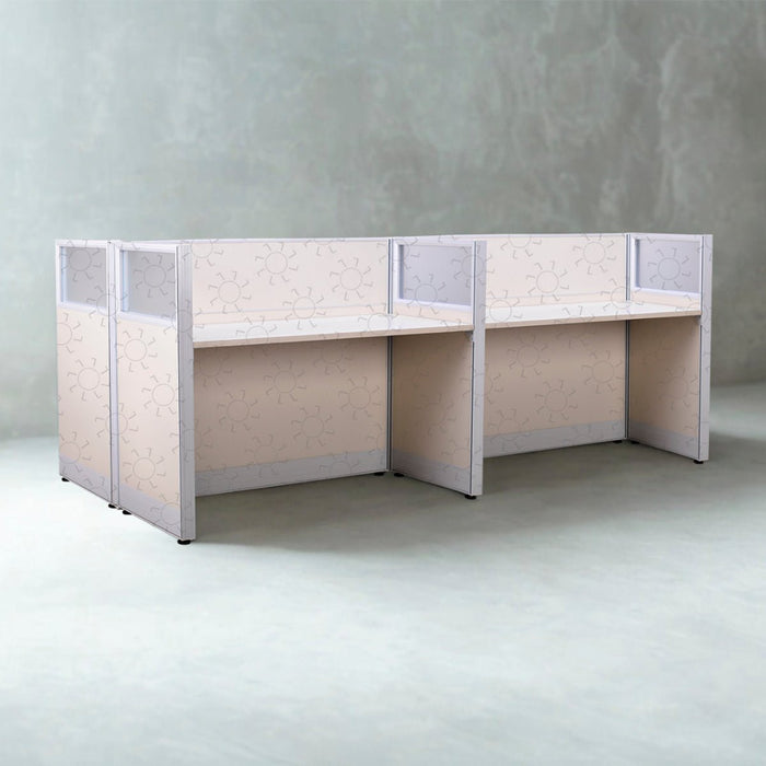 MEJA KANTOR - OFFICE DESK Meja Partisi Harold Magnus 4Way HAROLD OSCARLIVING