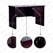 MEJA KANTOR - OFFICE DESK Meja Staff Dark Mahony Horse Metal HORSE METAL OSCARLIVING