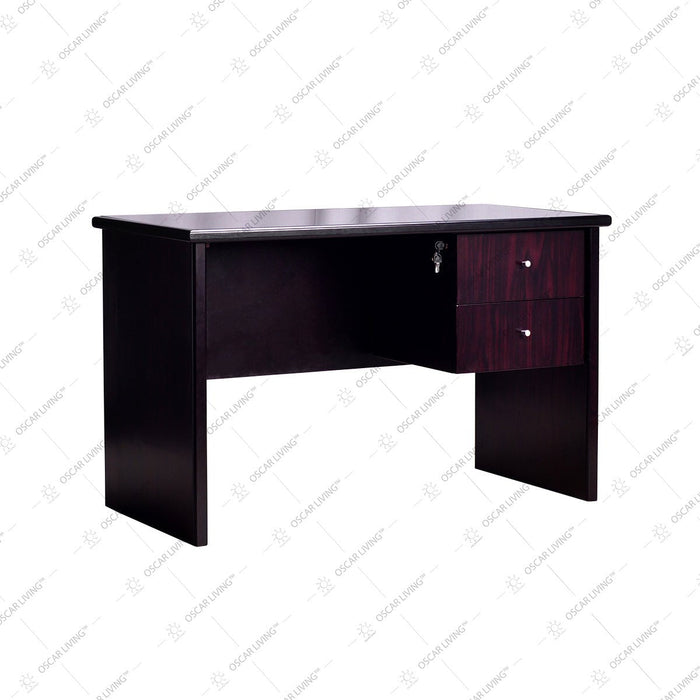 MEJA KANTOR - OFFICE DESK Meja Staff Dark Mahony Horse Metal HORSE METAL OSCARLIVING