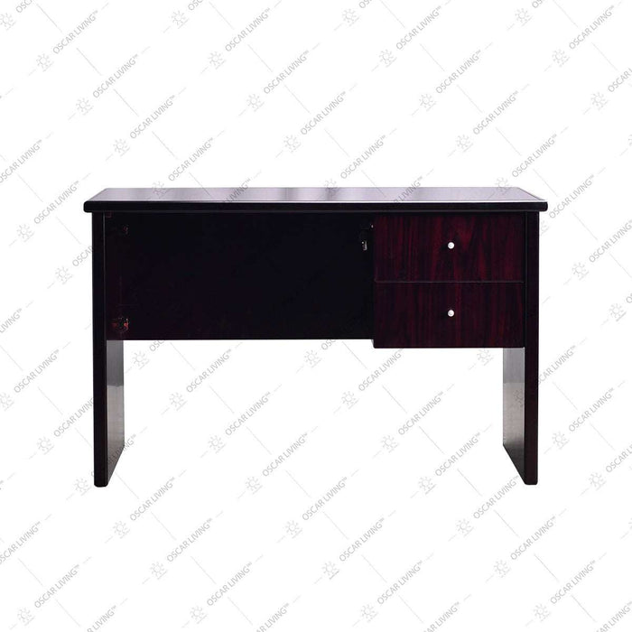MEJA KANTOR - OFFICE DESK Meja Staff Dark Mahony Horse Metal HORSE METAL OSCARLIVING