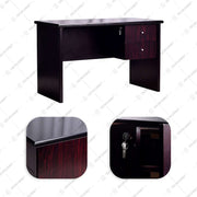 MEJA KANTOR - OFFICE DESK Meja Staff Dark Mahony Horse Metal HORSE METAL OSCARLIVING