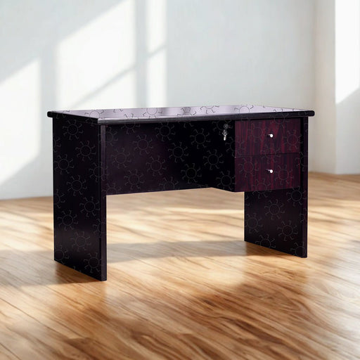 MEJA KANTOR - OFFICE DESK Meja Staff Dark Mahony Horse Metal HORSE METAL OSCARLIVING