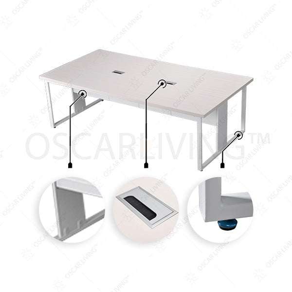 MEJA RAPAT - MEETING Meja Rapat Kantor Harold Magnus 240 HAROLD OSCARLIVING