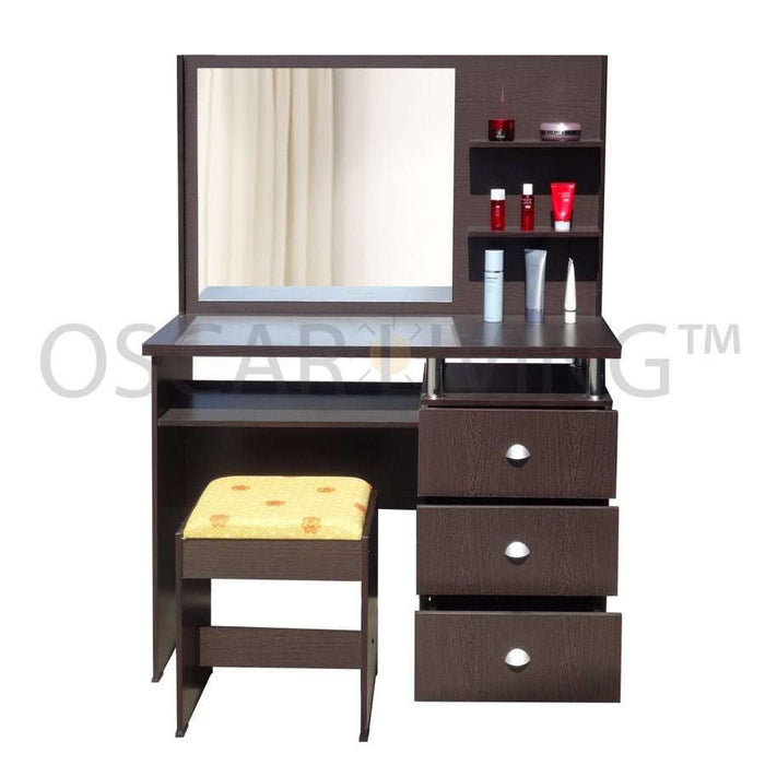 MEJA RIAS - DRESSING TABLE Meja Rias Minimalis Lunar MR526 LUNAR OSCARLIVING