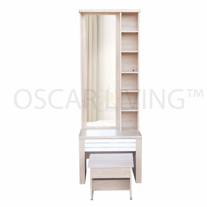 MEJA RIAS - DRESSING TABLE Meja Rias Minimalis Lunar MR529 LUNAR OSCARLIVING