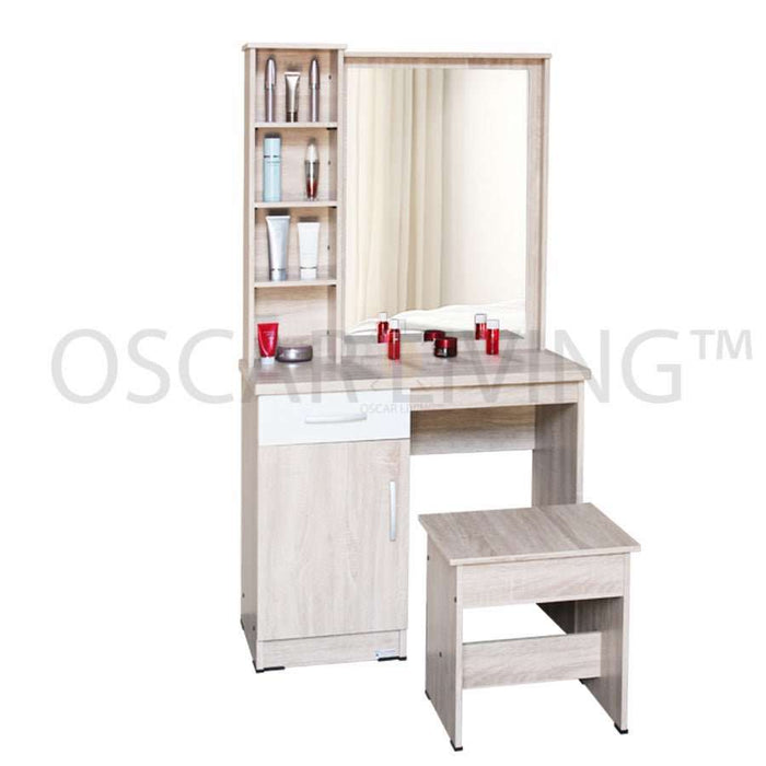 MEJA RIAS - DRESSING TABLE Meja Rias Minimalis Lunar MR531 LUNAR OSCARLIVING