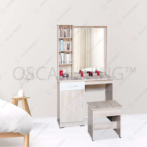 MEJA RIAS - DRESSING TABLE Meja Rias Minimalis Lunar MR531 LUNAR OSCARLIVING
