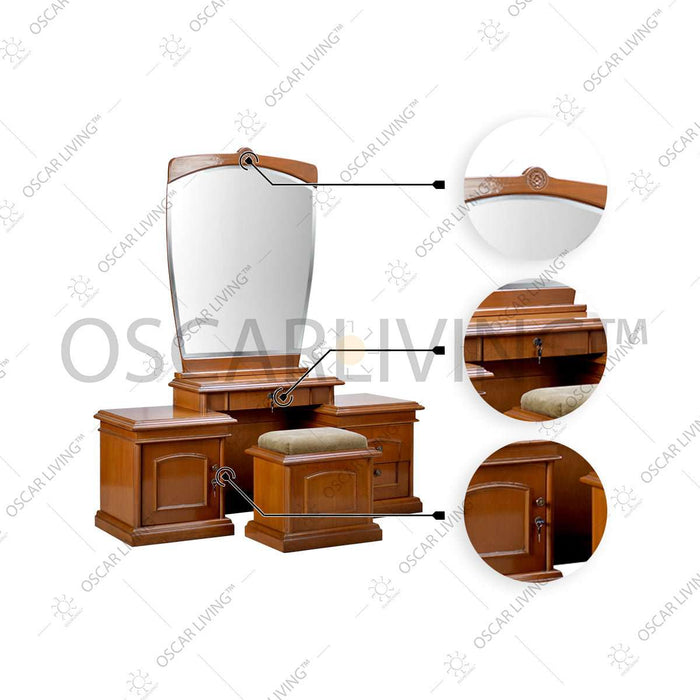 MEJA RIAS - DRESSING TABLE Meja Rias OLIV Morino OLIV OSCARLIVING