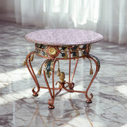 Meja Serbaguna Meja Sudut Bulat OLC OLIV Granit Marmer OLIV OSCARLIVING