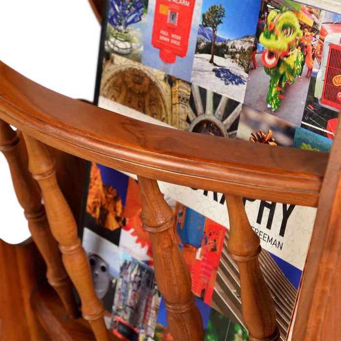 Meja Serbaguna Meja Sudut Oval OLIV Waingapu | Rak Koran OLIV OSCARLIVING