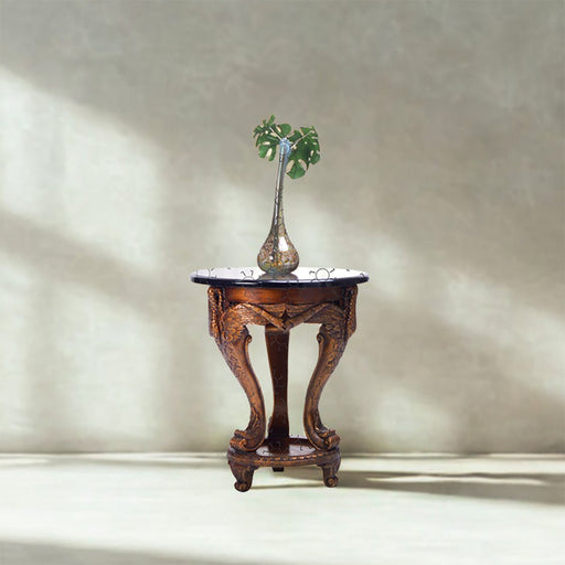 MEJA SERBAGUNA - MULTIPURPOSE TABLE Meja Kayu OLIV Bulat Swan OLIV OSCARLIVING