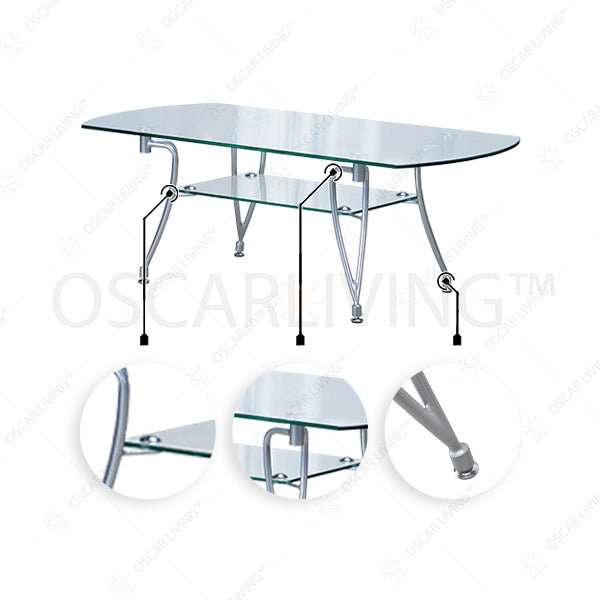 MEJA TAMU - COFFEE TABLE Meja Ruang Tamu Cofemo MT 22 ERGOTEC OSCARLIVING