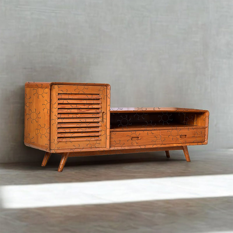 MEJA TV - TV STAND Meja TV Minimalis OLIV Amanda Kayu Jati | TV Stand OLIV OSCARLIVING