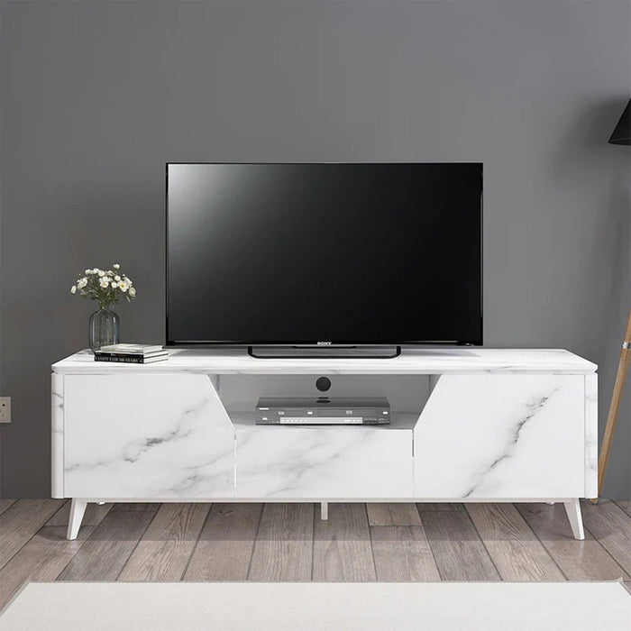 MEJA TV - TV STAND Meja TV Minimalis Siantano TC Marble 160 01 SIANTANO OSCARLIVING