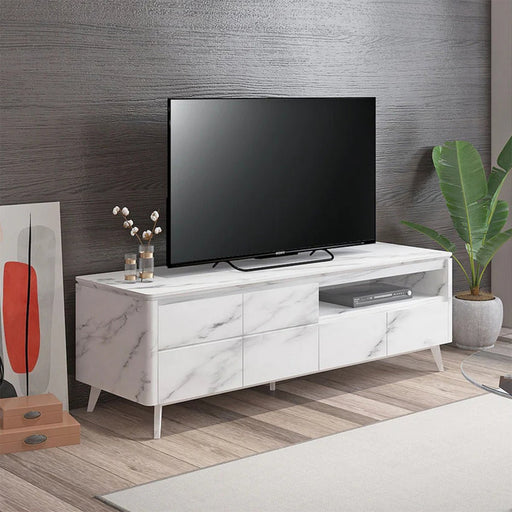 MEJA TV - TV STAND Meja TV Minimalis Siantano TC Marble 160 02 SIANTANO OSCARLIVING