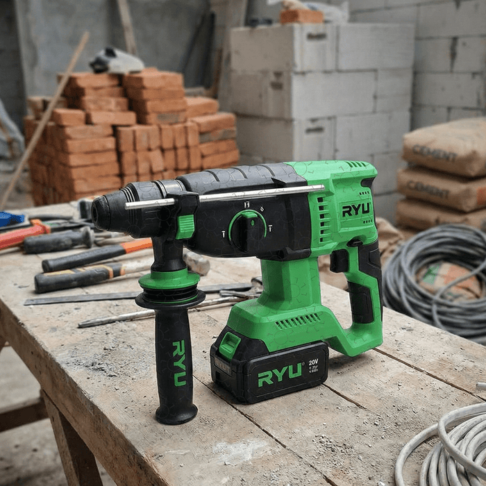 Mesin Bobok Beton Ryu Cordless Rotary Hammer 26 mm RCRH26 - OSCARLIVING!