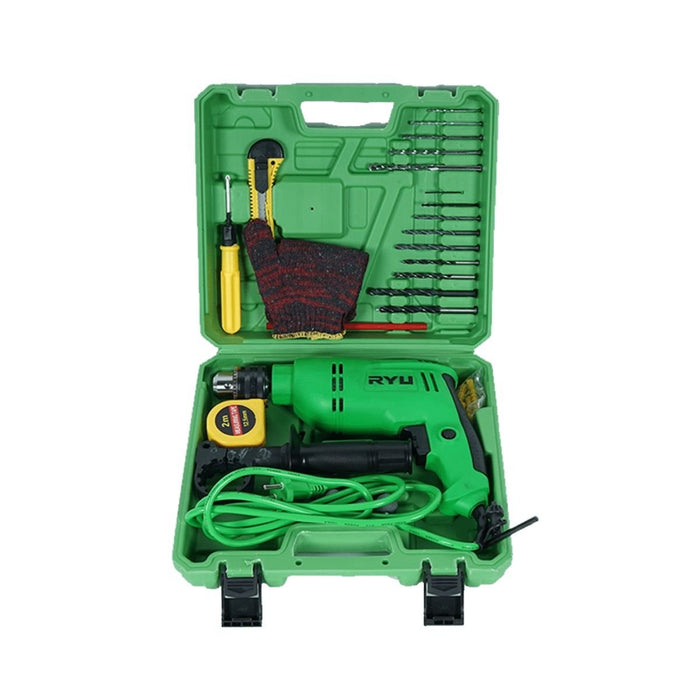 MESIN BOR Mesin Bor Ryu Impact Drill 13 mm Variable Set 27 Pcs RID13 - 1REB RYU OSCARLIVING