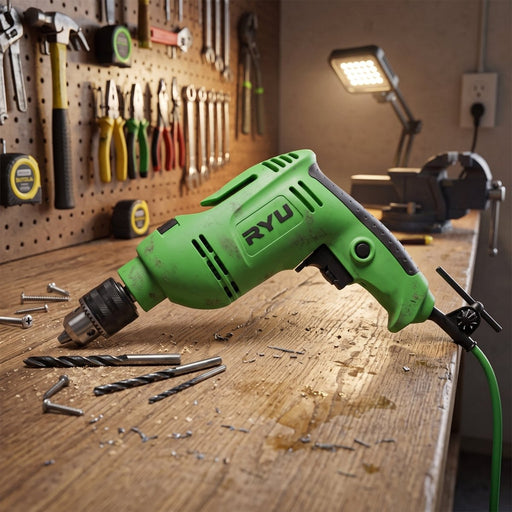 MESIN BOR Mesin Bor Ryu Impact Drill 13 mm Variable Set 27 Pcs RID13-1REB RYU OSCARLIVING