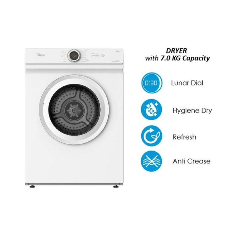 MESIN PENGERING Mesin Pengering Midea Front Load Dryer MD100A70 MIDEA OSCARLIVING