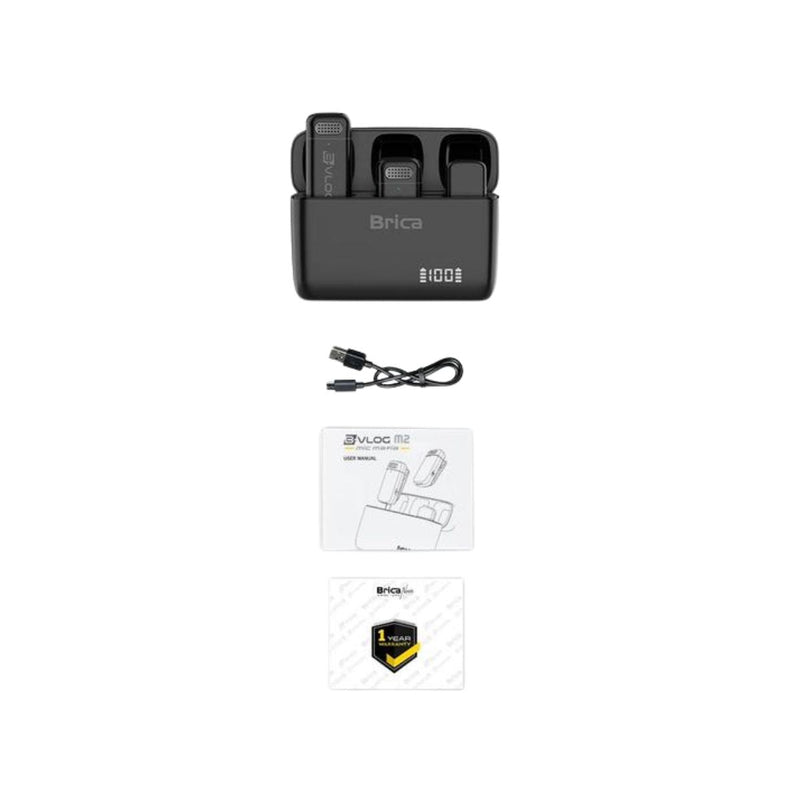 MICROPHONE Mikrofon Brica B - Vlog M2 Mic Dual Wireless BRICA OSCARLIVING