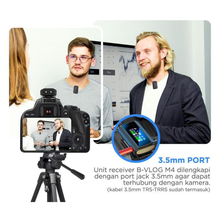 MICROPHONE Mikrofon Brica B - Vlog M4 Mic Dual Magnetic Clip Wireless BRICA OSCARLIVING