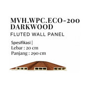 PANEL DINDING Panel Dinding Mevvah WPC Eco 200 MEVVAH OSCARLIVING
