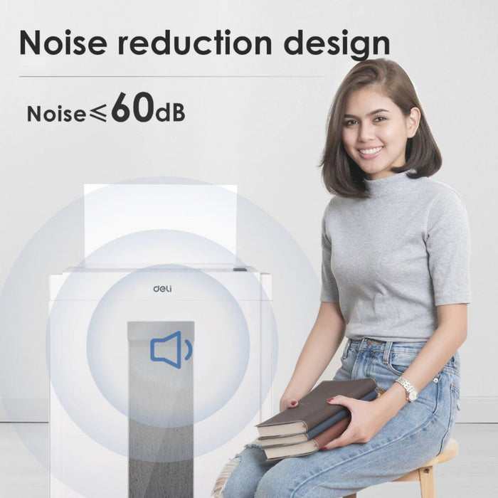 PENGHANCUR KERTAS Penghancur Kertas Deli Paper Shredder ET053 DELI OSCARLIVING