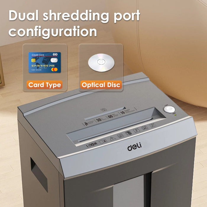 PENGHANCUR KERTAS Penghancur Kertas Deli Paper Shredder ET096 DELI OSCARLIVING