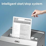 PENGHANCUR KERTAS Penghancur Kertas Deli Paper Shredder ET096 DELI OSCARLIVING