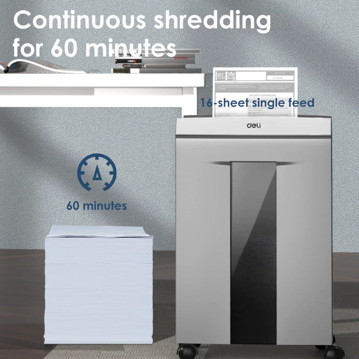 PENGHANCUR KERTAS Penghancur Kertas Deli Paper Shredder ET096 DELI OSCARLIVING