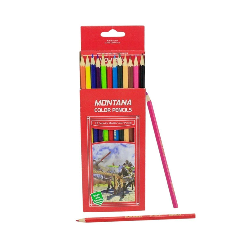 PENSIL WARNA Montana Pensil Warna Panjang 12 Warna MONTANA OSCARLIVING