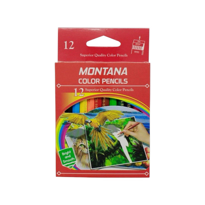 PENSIL WARNA Montana Pensil Warna Pendek 12 Warna MONTANA OSCARLIVING