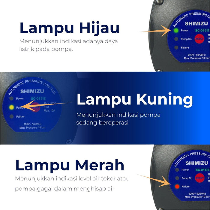POMPA AIR Alat Kontrol Pompa Shimizu Automatic Pressure Control SC015E SHIMIZU OSCARLIVING