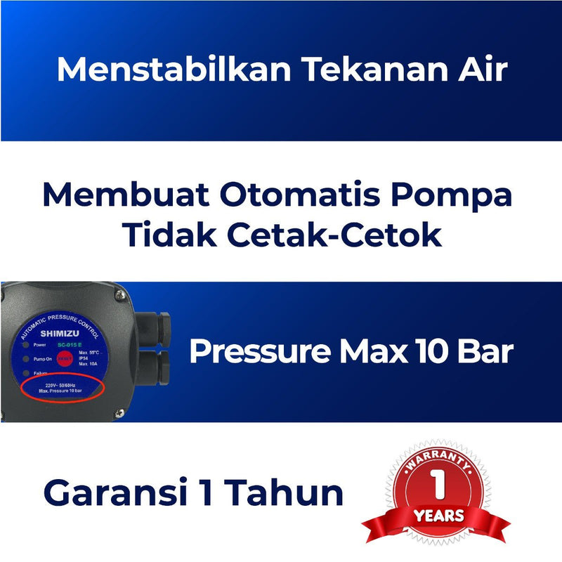 POMPA AIR Alat Kontrol Pompa Shimizu Automatic Pressure Control SC015E SHIMIZU OSCARLIVING