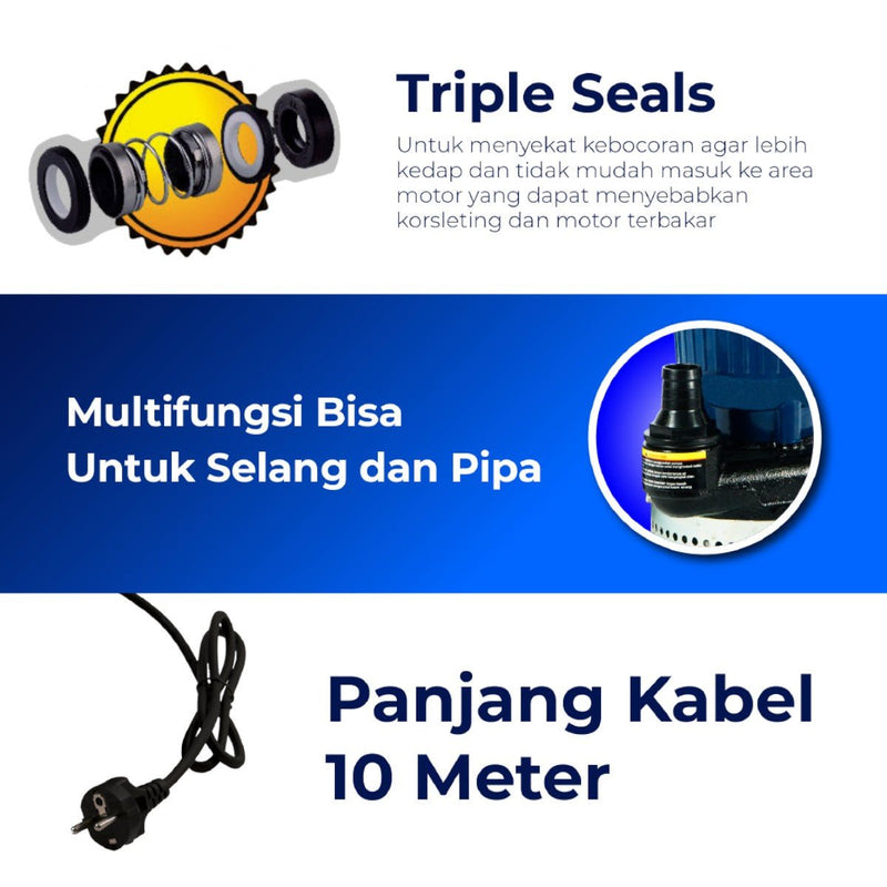 POMPA AIR Pompa Celup Shimizu SPN250BIT SHIMIZU OSCARLIVING