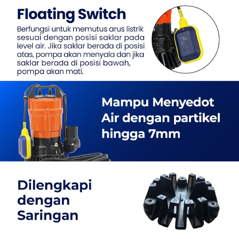 POMPA AIR Pompa Celup Shimizu SPW500BIT SHIMIZU OSCARLIVING