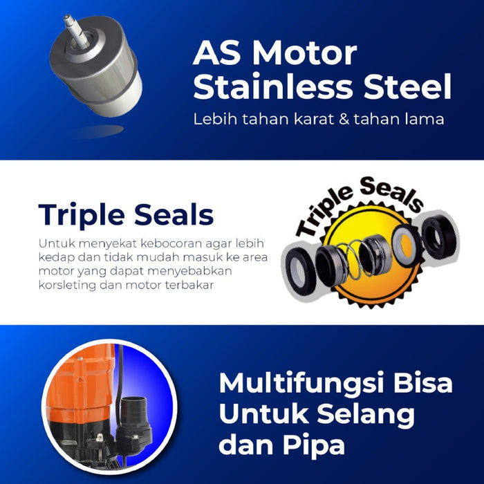 POMPA AIR Pompa Celup Shimizu SPW500BIT SHIMIZU OSCARLIVING